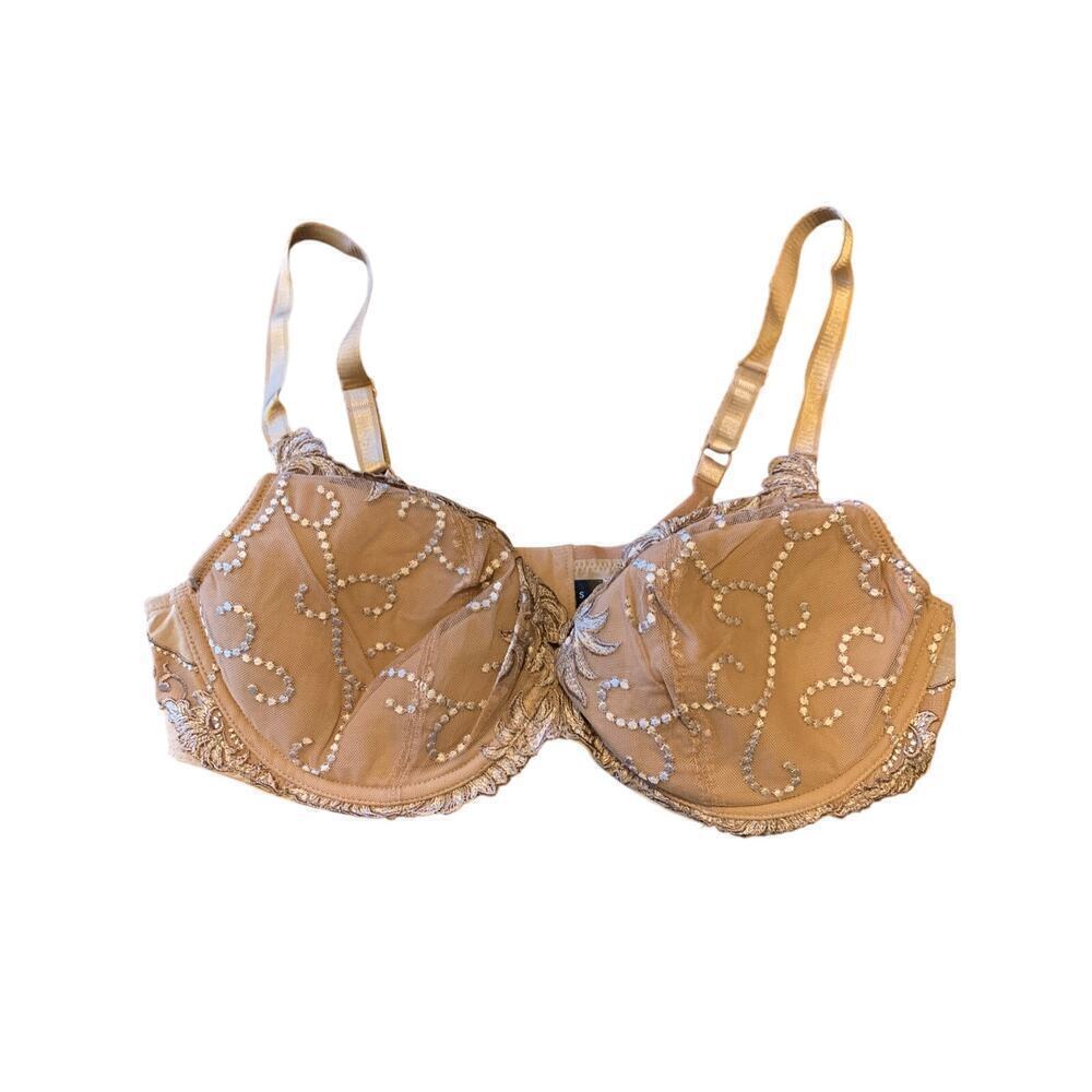 Soma Lace Underwire Bra Taupe Beige NEW 42D